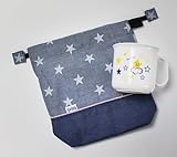 耐熱コップ （食洗機対応）コップ袋（ナイロン裏地付）セット　スマイリースター柄 日本製