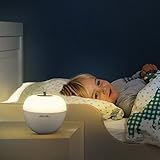Albrilloベビー夜ライト電池式with Blowingコントロール、カラー変更、調光機能付き暖かいホワイトベッドサイドランプ、Appleスタイル