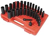 Sunex 3360DD 28 Piece 3/8-Inch Drive Master Deep Metric and Fractional Impact Socket Set [並行輸入品]