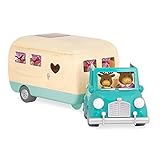 Li'l Woodzeez 動物フィギュア プレイセット アクセサリー ハッピーキャンパー 39ピース ブルー 6486Z