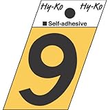 hy-ko gr-10 / 9角度カット数9サイン、1.5インチ、ブラックアルミニウム