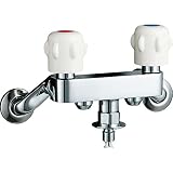LIXIL(リクシル) INAX 洗濯機用水栓金具 緊急止水弁付2ハンドル混合水栓 露出タイプ(屋内専用) SF-63KQ