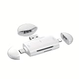 3in1 カードリーダー USB2.0 対応 iPhone/Android/PC用 SD/TFカードリーダー プラグアンドプレイ ポータブル