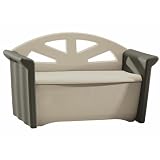 Rubbermaid(ラバーメイド) パティオストレージベンチ 3764 ベージュ/オリーブ