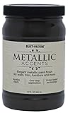 Rust-Oleum Metallic Accents 253604 Decorative 32-Ounce Quart Water Based One Part Metallic Finish Pa