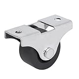 uxcell キャスター 車輪 プレート式 亜鉛合金 2マウントホール 家具トロリー TPE ポリプロピレン