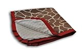 Caught Ya Lookin' Reversible Baby Blanket, Giraffe by Caught Ya Lookin'