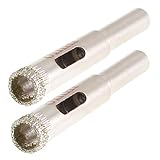 uxcell ダイヤモンドコートドリルビットセラミックガラスホール 8mmの直径　２本セット