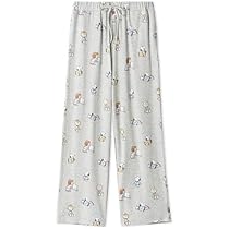 Amazon | 【PEANUTS】オリジナルアート 総柄ロングパンツ