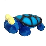 AKSSWEET 可愛い トワイライト タートル ナイトスカイ 【 夜空 星座 イルミネーション LED ライト プロジェクター USBケーブル 電池式 】 夜の光 睡眠 ぬいぐるみ 音楽35.5*2