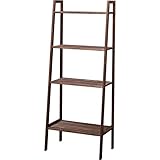インテリア 家具 便利 おしゃれ オープン収納棚(シェルフ) 木製(天然木) 4段 幅60cm LFS-366BR ブラウン