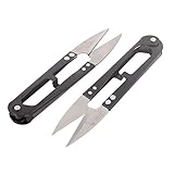 uxcell はさみ 金属材質 メタルグリップ クロスステッチクラフト ハンドヘルドツール