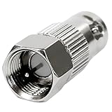 F-Factory BNC 変換プラグ BNCジャック(メス) - F型プラグ(オス) 変換アダプタ FE-CFA-FPBJ