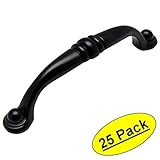 Cosmas 2322 FBフラットブラックキャビネットハードウェアハンドルプル – 3 – 3 / 4 "インチ( 96 mm )穴中心 – 25パック