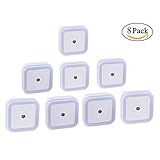 niceeshop ( TM ) 6個のプラグ壁LED夜ライトランプライトセンサー付き子供のベッドルーム、ベビールーム、保育園、キッチン、廊下、バスルーム 6.5x4.5x6.5cm 60257795