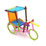 oxeanus 500枚入り子供幼稚園の構築ブロック教育玩具スマートスティックプラスチックセーフPuzzel Assemblingおもちゃ