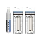 トンボ鉛筆 ペン型 消しゴム モノワン モノカラー 【本体+替えゴム4本セット】 まとめ買い ホルダー式 EH-SSM (1本) ER-SSM (4本)