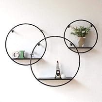 ウォールシェルフ 3個セット 円型 壁面を有効活用でき、インテリアのアクセントになるウォール