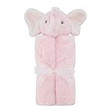 KAVKAS 赤ちゃんも大喜び 可愛い 新生児 幼児 プレゼント ベビー ブランケット 超柔らかく肌にやさしい通気 フワフワ赤ちゃん お昼寝用毛布 出産祝い クーラー冷え防止ひざ掛け (ピンク)