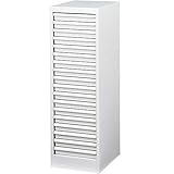 ナカバヤシ アバンテV2フロアケース A4 浅18段 カラートレータイプ マットホワイト AF-18マットホワイト