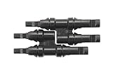 ECO-WORTHY H字型並列MC4コネクター 太陽光パネル専用