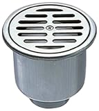 SANEI 【封水50ステンレスワントラップ】 排水口VP・VUパイプ兼用 H530-100X50