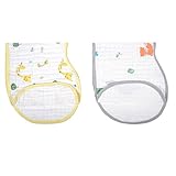 Final Home ファイナルホーム 2枚セット 綿100％のモスリンガーゼ ベビー用 バーピクロス　ベビーバーピビブ 2 Pack Baby Muslin Cotton Burpy Bibs Cl