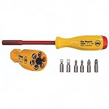Wiha 38006 Multi-Bit Screwdriver, Slotted and Phillips, 1000 Volt [並行輸入品]
