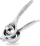 【morningplace】 ステンレス レモン絞り 手動 ハンドジューサー 果汁 絞り器 手作りジュース (シルバー 大)