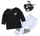 【333 Products】子供服 男の子 80 夏 七分袖Tシャツ＆ズボン＆バンダナ3点セット