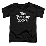 Trevco Twilight Zone-Logo - Short Sleeve Toddler Tee - Black, Large 4T