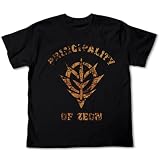 コスパ ガンダム ジオンかすれプリント Tシャツ BLACK Mサイズ