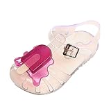 Deylaying 夏 ガールズ ボーイズ ベビー アイスキャンディー アイスクリーム 可愛い ゼリー アンチスリップ 柔らかい 靴 子供たち ビーチ サンダル 雨 ブーツ