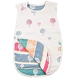 Mi-baby スリーパー 赤ちゃん ガーゼ スリーパー 子供 綿 冬用 毛布 スリーパー ベビー lサイズ 100cm 6重ガーゼ 出産祝い ギフト（新生児～3歳頃）(2-7歳)