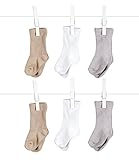 リトルジラフ ベビーソックス 6点セット シルキーソリッド(フラックス/ホワイト/シルバー) lg0047-14 【正規代理店輸入】