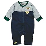 《春秋冬対応》 LoveLoveKids(ラブラブキッズ) ガーゼ裏毛無地フィットモンキーオール 70cm/デニム NO.KK-31-1432