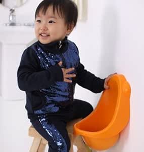 Amazon トイレトレーニング 男の子用 おまる オレンジ おまる 便座 ベビー マタニティ 通販