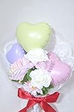 敬老の日　祝いのギフトに パステルカラーハートのバルーンブーケ（風船の花束）