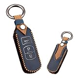 [KUNIO] マツダ専用 キーケース キーホルダー キーカバー ギフト 革 手作り まつだにむけ デミオ アクセラ アテンザ ロードスター デミオ ND CX3 CX4 CX7 CX9 MPV DJデミオ ロードスター 2015 2017 2019 純正 Bブルー