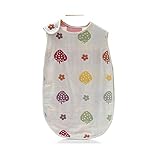 beauty factory 6重 ガーゼ スリーパー 綿100% 選べる 3種類 キノコ 動物園（ブルー、ピンク） イチゴ 赤ちゃん 服 (イチゴ（苺）)