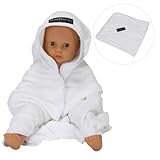 Mum2Mum [ マムトゥーマム ] フード付きタオル ホワイト ブランケット おくるみ [並行輸入品]