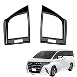 EopTatoo 新型 アルファード ヴェルファイア 40系に対応 専用 エアコン左右吹き出し口パネルカバー カスタムパーツ アクセサリー 室内装グッズ (ピアノブラック)