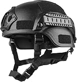 タクティカルヘルメット エアガン ヘルメット 軍用ヘルメット 高速ヘルメット 軍用戦術ヘルメット 大人用 狩猟 射撃 アウトドア スポーツ用 マウント付き 高速保護 アクセサリー