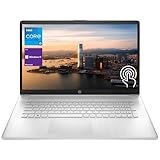 HP ビジネスプロフェッショナルノートパソコン 17.3インチ HD+ タッチスクリーン、Intel Core i5-1334U、16GB RAM、1TB SSD、ウェブカメラ、HDMI、FPリーダー、バックライト付きKB、Wi-Fi 6、Windows 11 Pro、シルバー。