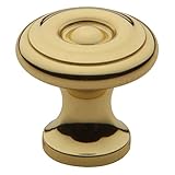 Baldwin 4650030 Colonial Cabinet Knob in Bright Brass [並行輸入品]