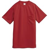 towa(トウワ) Tシャツ (胸ポケット付き) 3D DRY+PLUS tw-2055 ワインレッド M