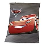 Herding Disney Cars Fleece Edeck, Polyester, grey, 160 x 130 cm