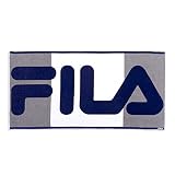 FILA ビッグロゴ ボディタオル ネイビー 抗菌防臭 Agフレッシュ 清潔 綿100% ふわふわ 49-0114280 約140×70ｃｍ
