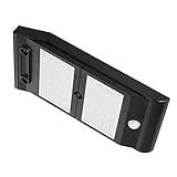 Flameer 48LED　ソーラーライト　防水　　人感　玄関　通路　駐車場　風景ライト　省エネ　高品質　常時点灯　全２カラー - ブラック