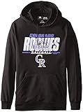 MLB Colorado Rockiesメンズsa2フリースパーカー S ブラック